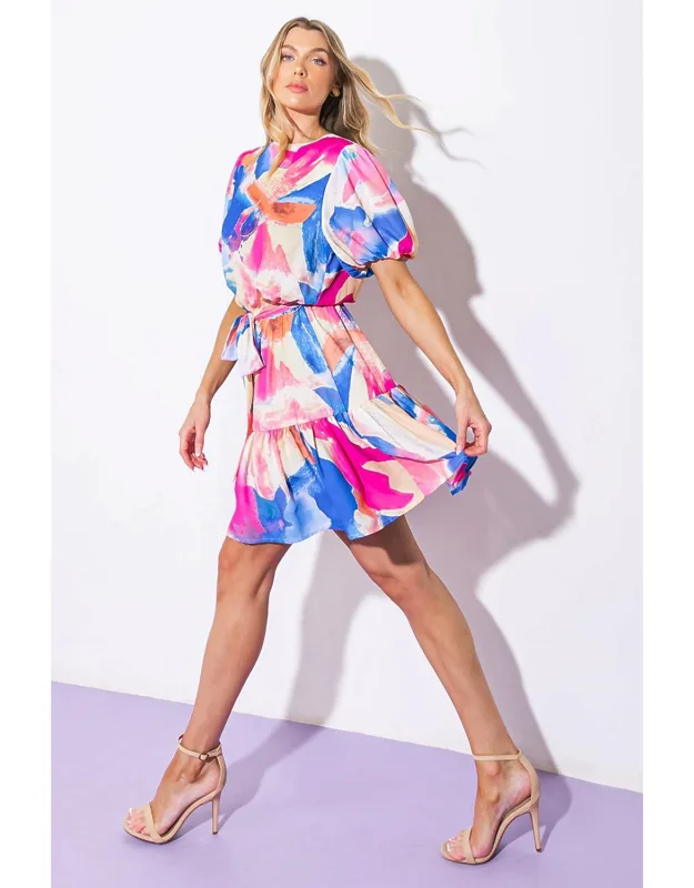 Bayside Brunch Woven Mini Dress
