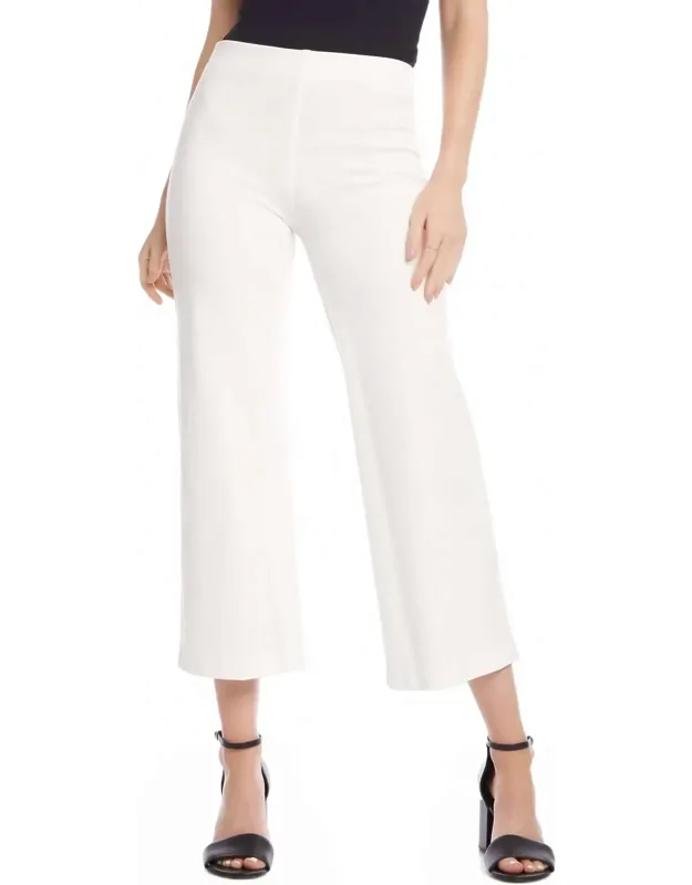Wide-leg Cropped Pants