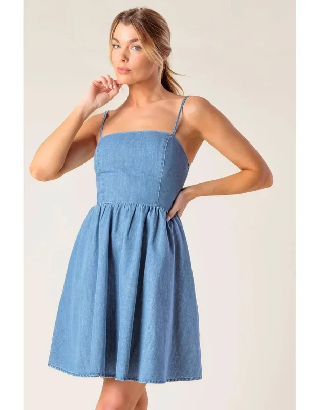 Back In Love Denim Mini Dress