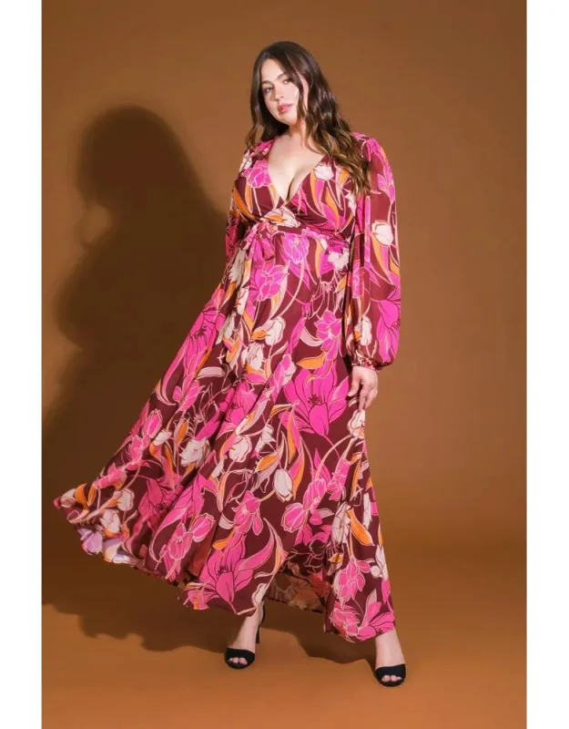 Lush Haven Woven Maxi Dress