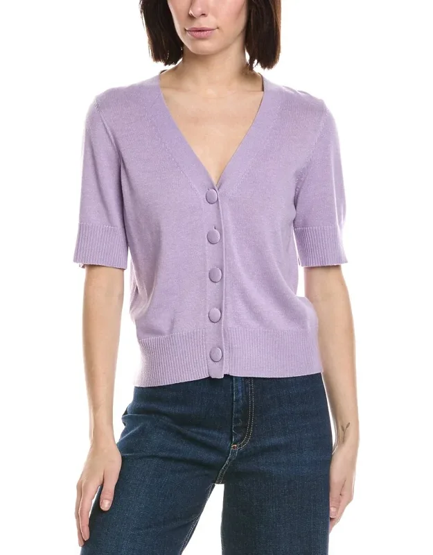 V-neck Wool-blend Cardigan