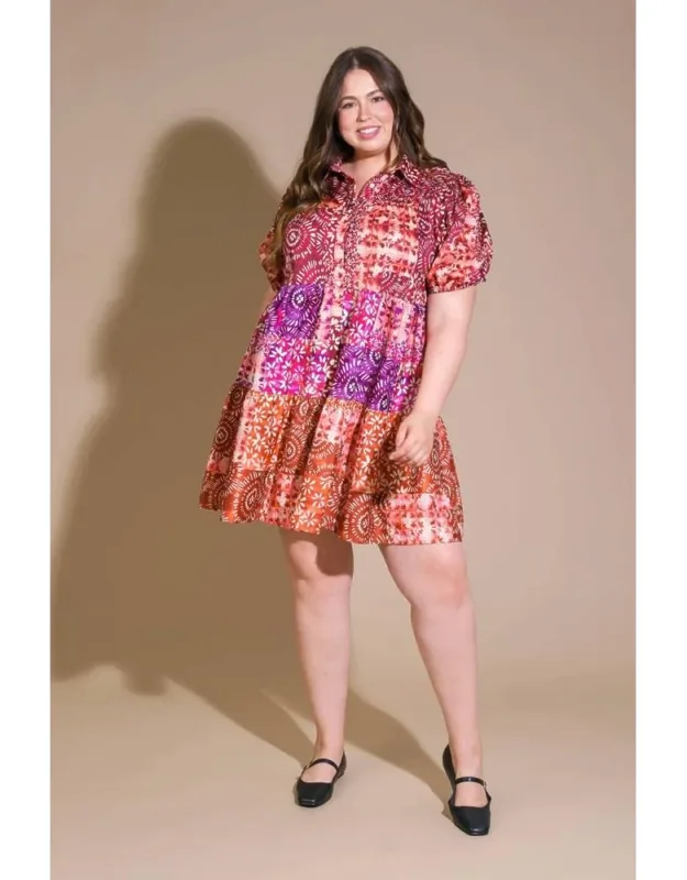 Keep It Interesting Woven Mini Dress - Printed Woven