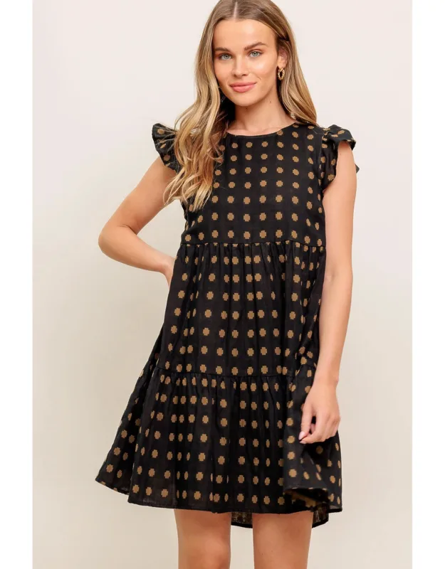 Polka Breeze Woven Mini Dress