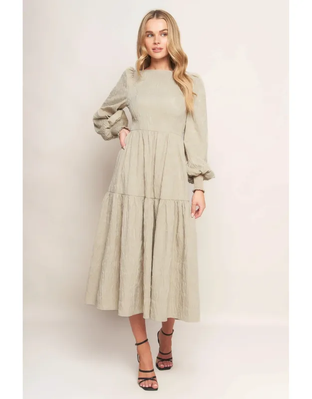 Nebula Nights Woven Midi Dress