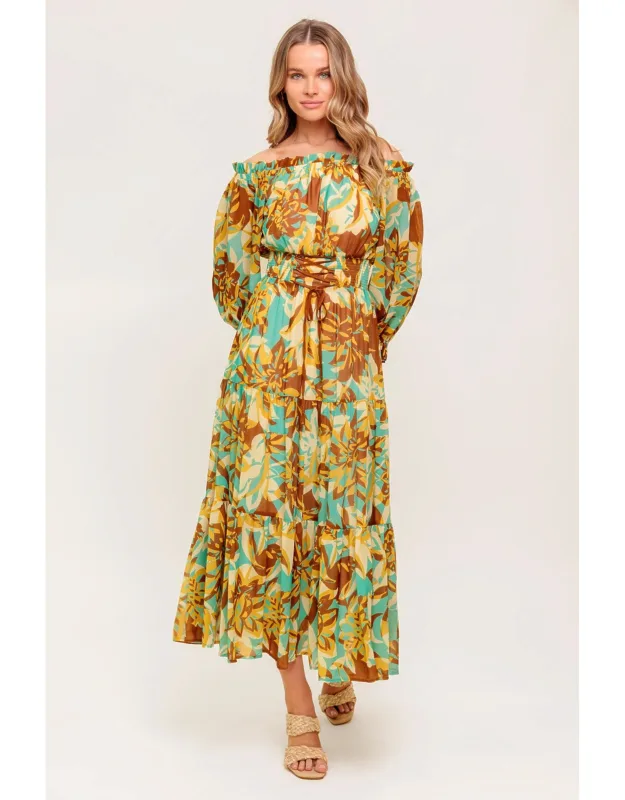 Secret Garden Woven Midi Dress