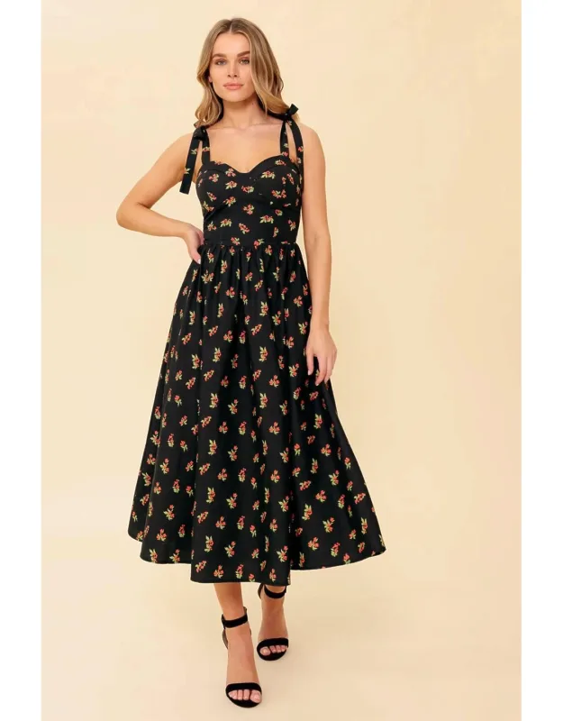Enchanting Moments Woven Midi Dress