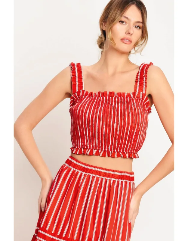 Sunset Stripe Woven Top
