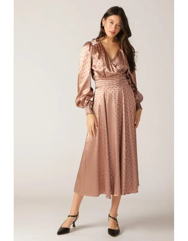 Moments Of Clarity Woven Midi Dress