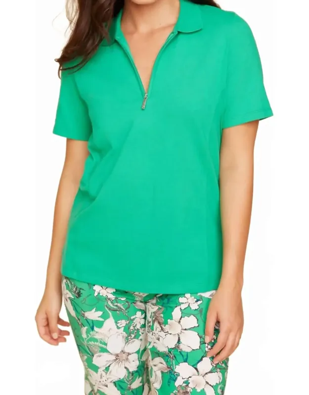 Everyday Essential Zip Polo Shirt