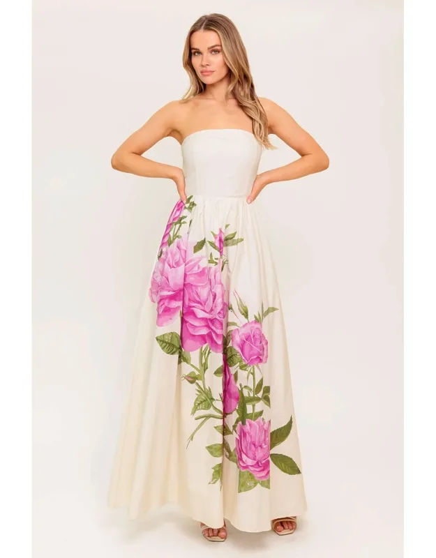 Floral Woven Maxi Dress