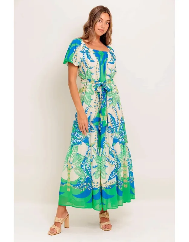 Palm Spring Nights Woven Maxi Dress