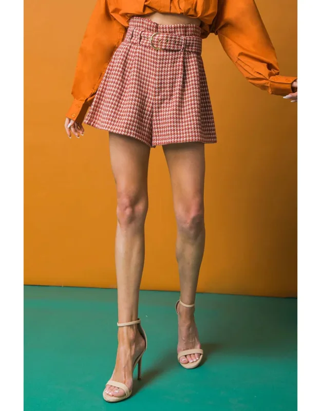 Living For Friday Tweed Shorts