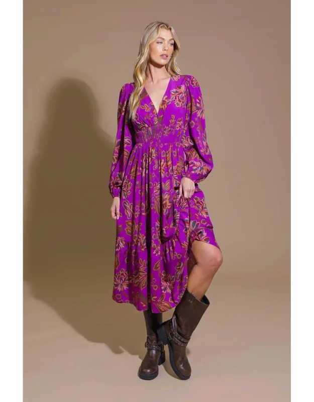 Elegantly Elevated Woven Midi Dress