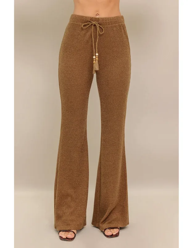 Flare Touch Solid Knit Pants