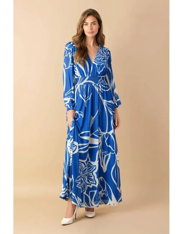 Dancing Dewdrops Woven Maxi Dress