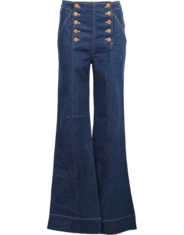 Ashton High Rise Flared Sailor Jeans