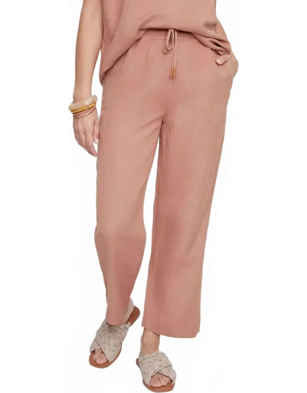 Linen Cropped Pants