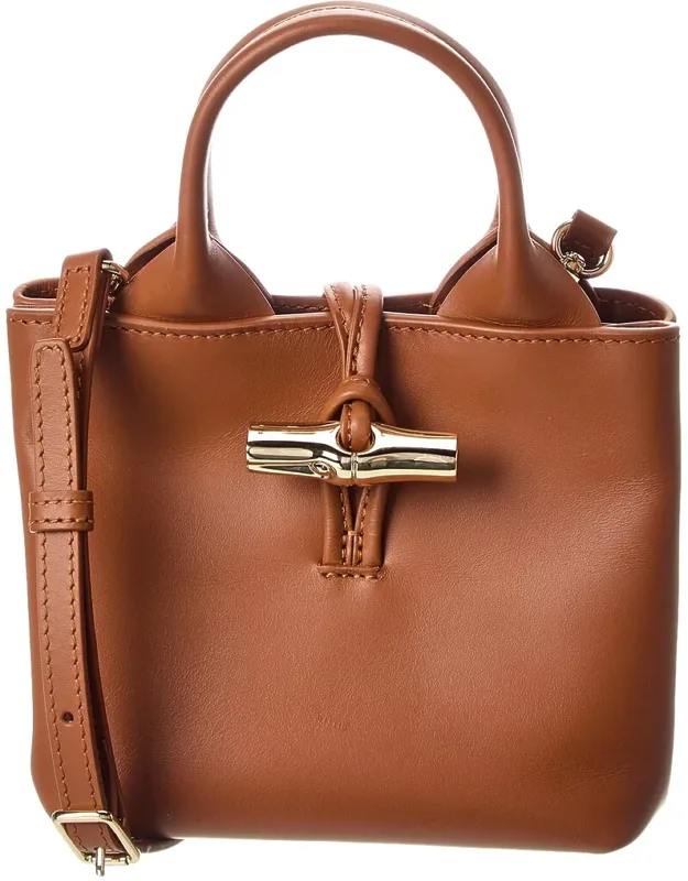 Longchamp Le Roseau Mini Satchel With Zip Pocket And Card Slots