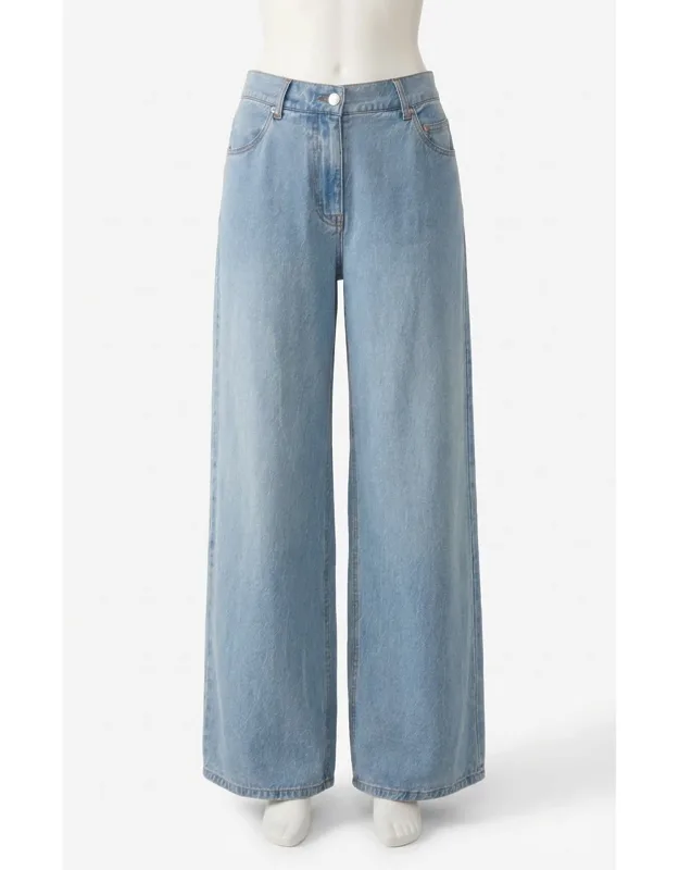 Loose Wide Leg Denim Pants