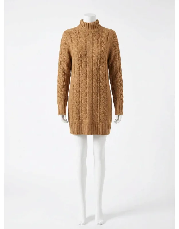 Cable Knit Sweater Dress