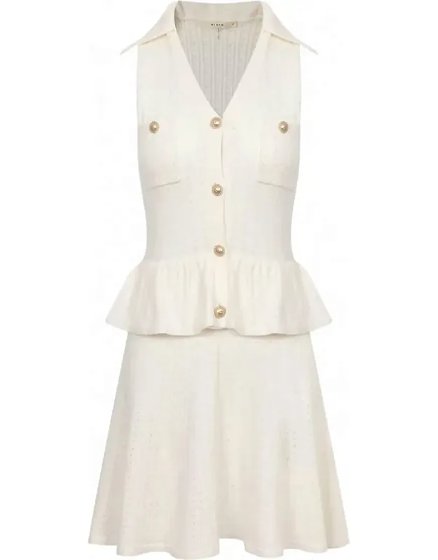Pointelle Mini Dress