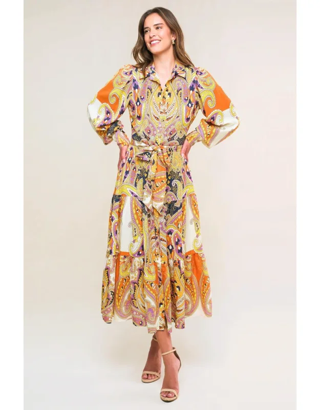 Aesthetic Pose Woven Midi Dress
