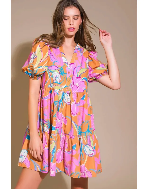 Momentous Cuteness Woven Mini Dress