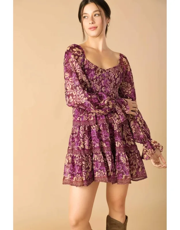 Serene Radiance Woven Mini Dress