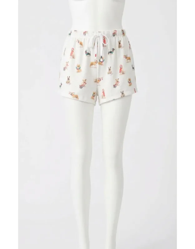 Holiday Pup Pajama Shorts