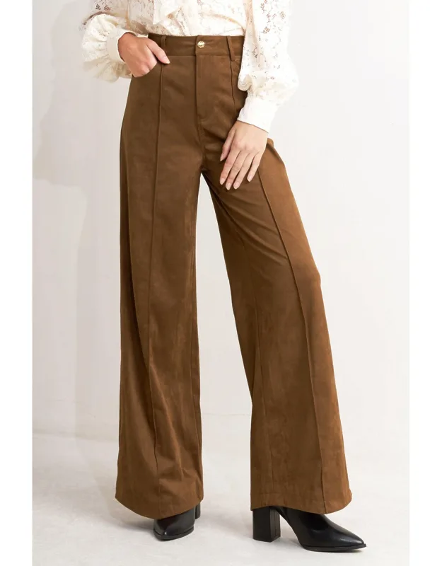 Faux Suede Pants