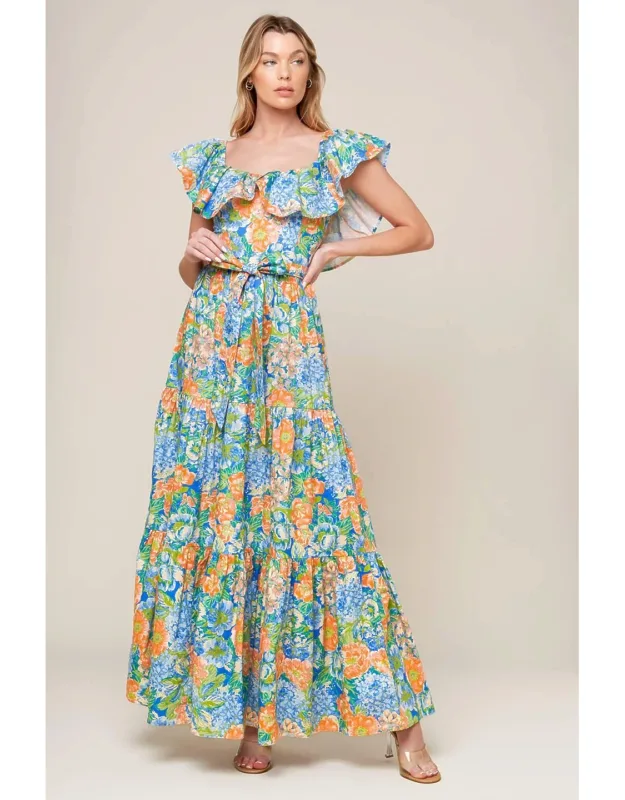Delightful Garden Party Woven Maxi Dress