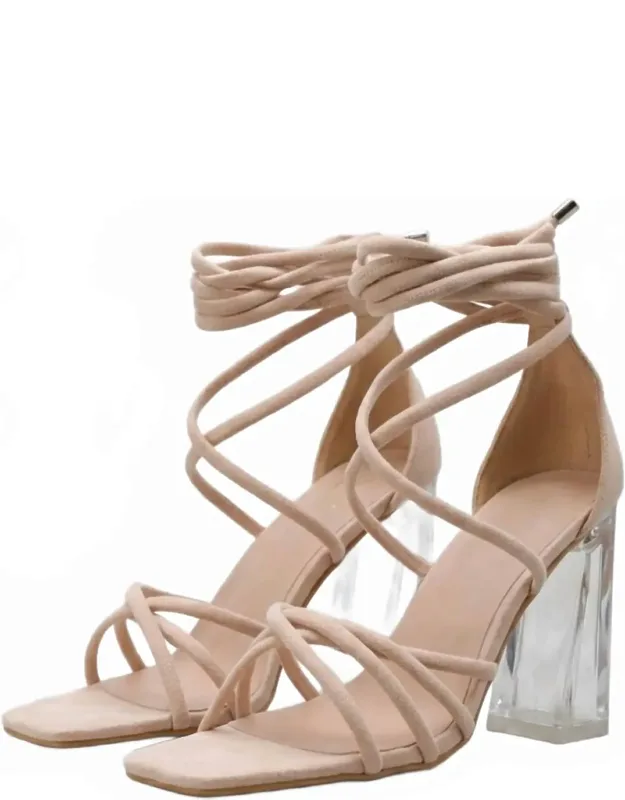 Transparent Heel Sandals