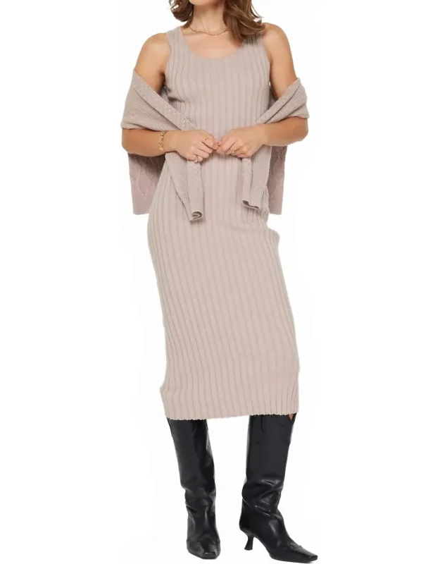 Two Fer Sweater Midi Dress