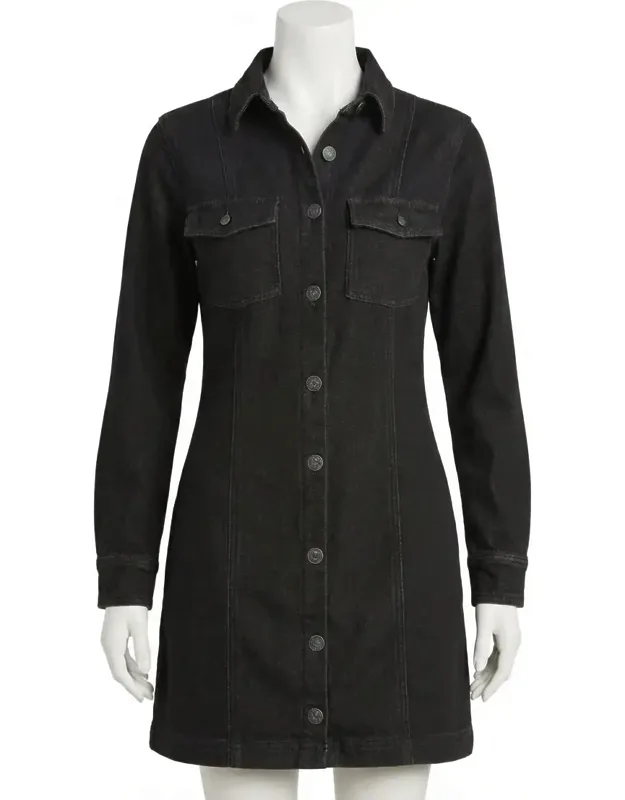 Candice Knit Denim Dress