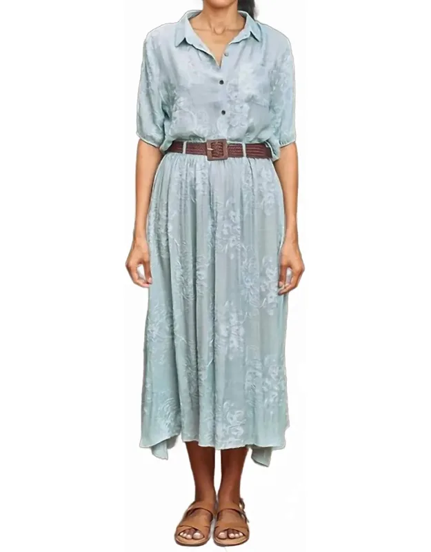 Embroidered Top And Skirt Set