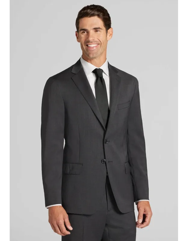 Tailored Fit Italian Wool Suit Jacket