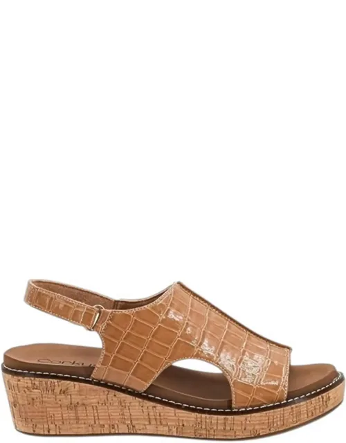 Volta Patent Wedge Sandals