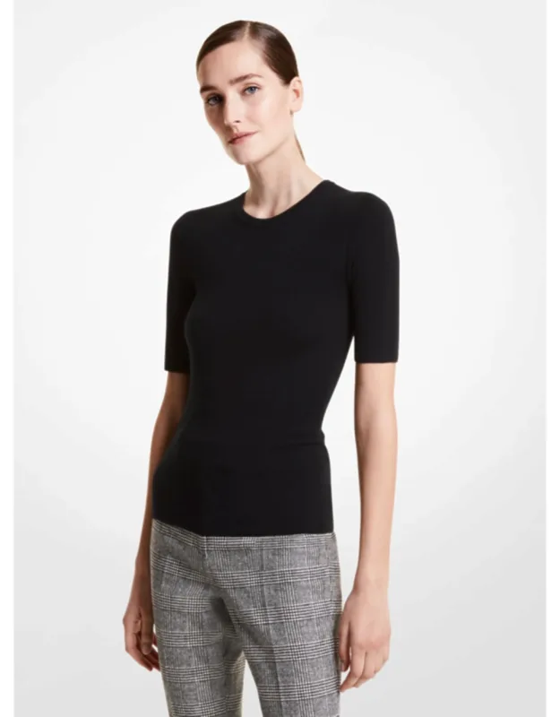 Cashmere Three-quarter Sleeve Sweater