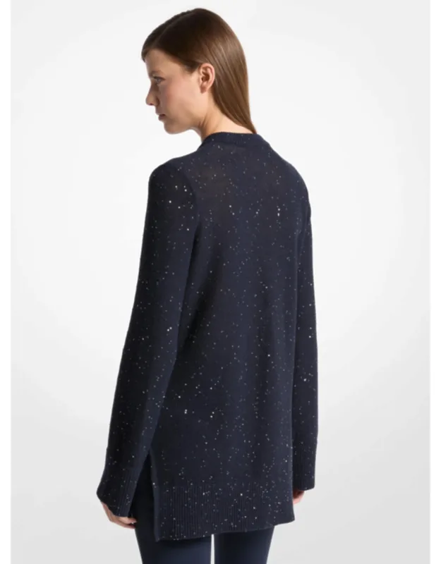 Sequined V-neck Sweater