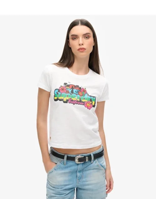 Cali Sticker Fitted T-shirt