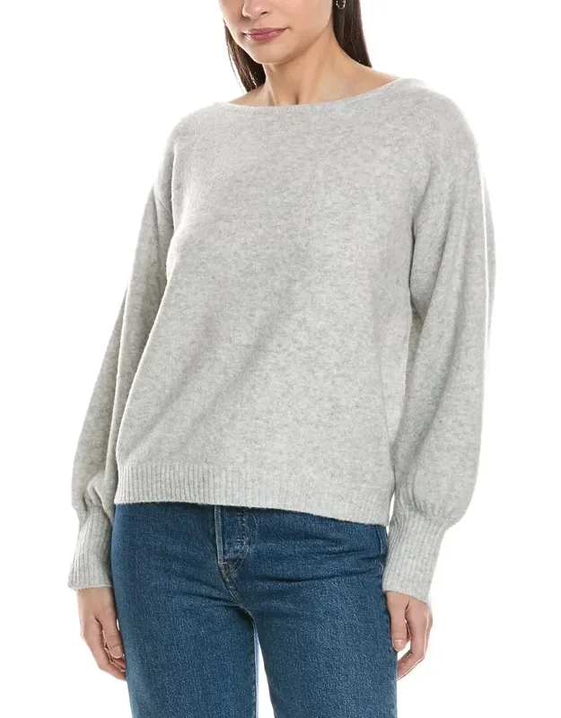 Balloon Sleeve Wool-blend Sweater