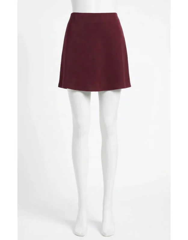Chablis Satin Mini Skirt
