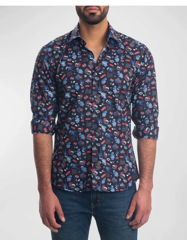 Printed Button-down Shirt