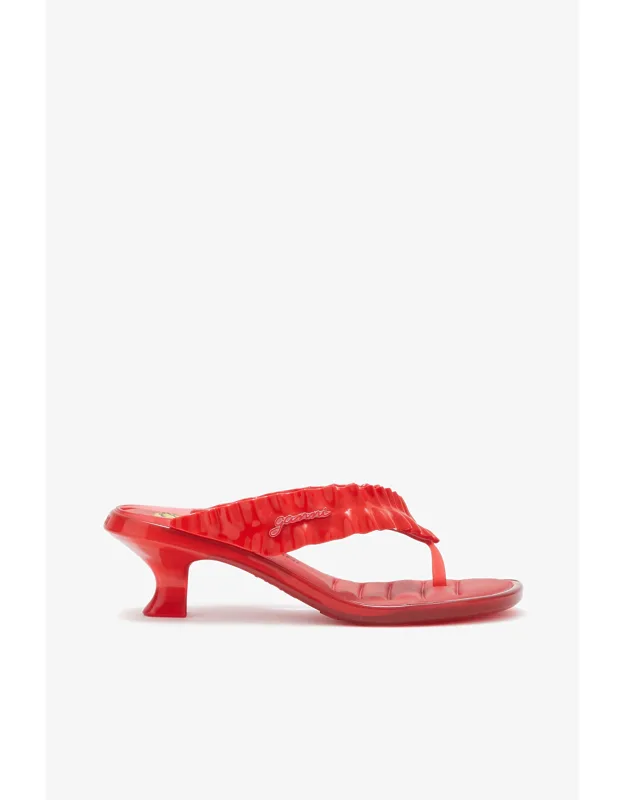 Melissa Thong Kitten Heels