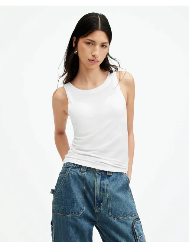 Rina Crew Neck Sleeveless Tank Top