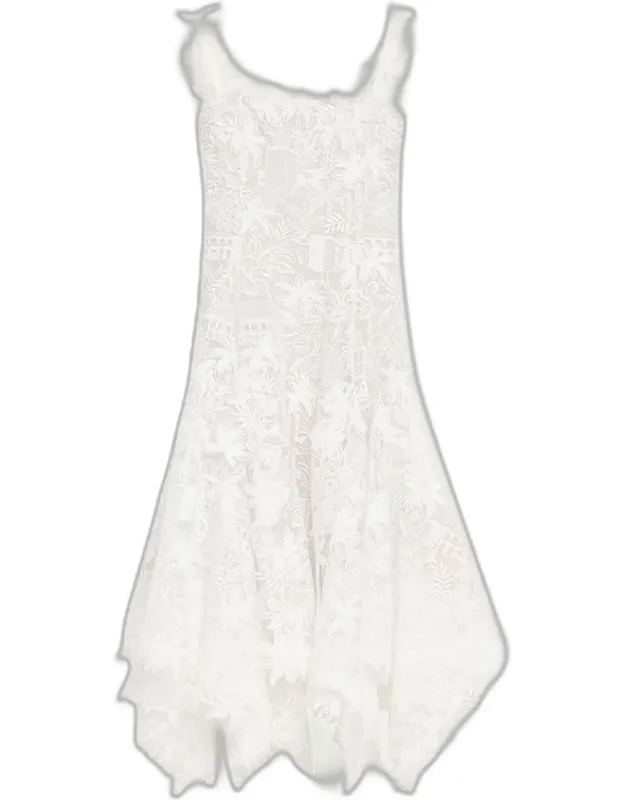Dominican Landscape Guipure Dress
