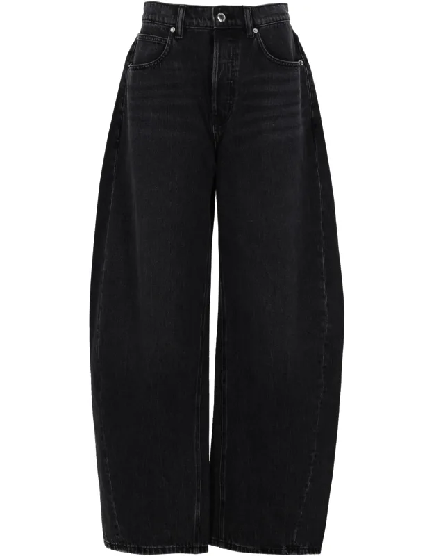 Jeans With Strass Logo