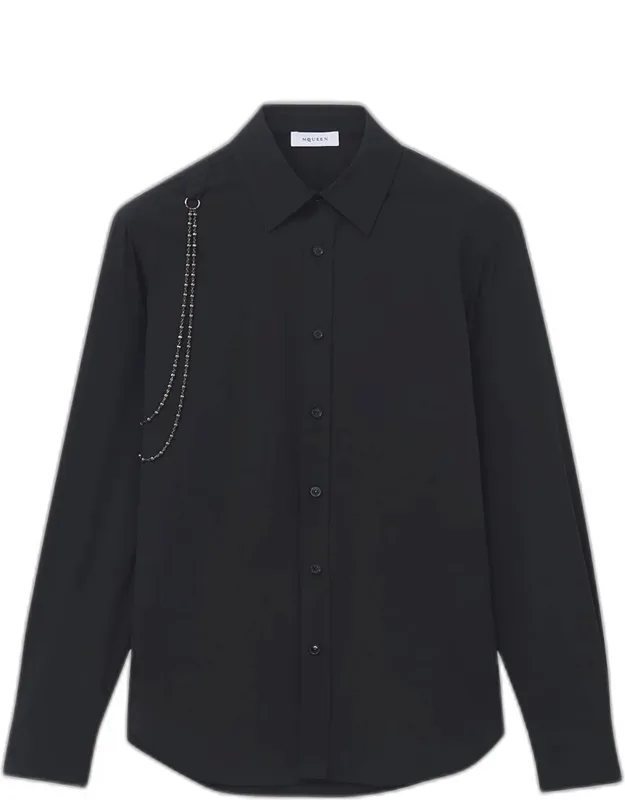 Cotton Beaded-harness Sport Shirt