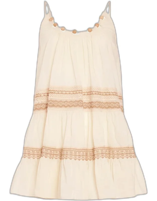 Embroidered Mini Dress