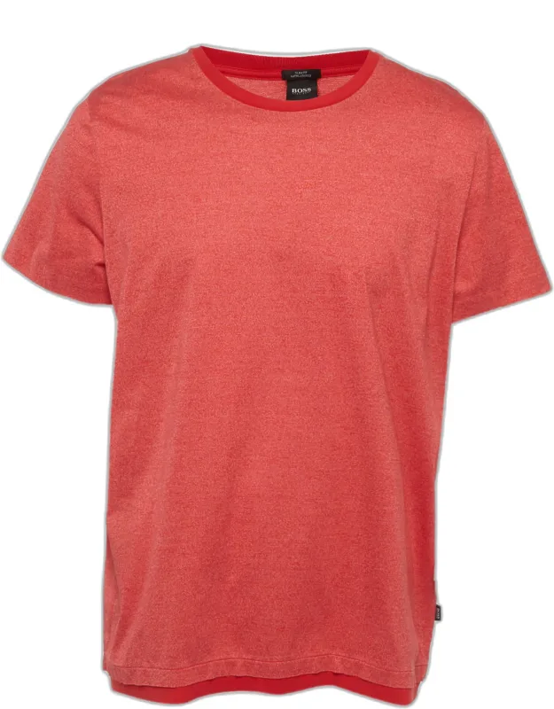 Red Jersey Crew Neck T-shirt